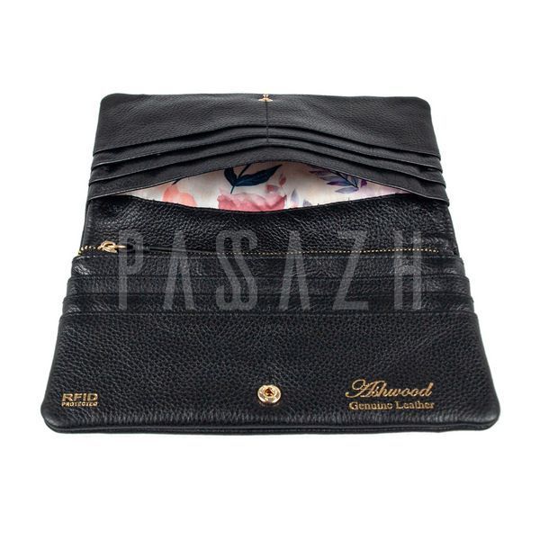 Кошелек женский Ashwood J56 Black Черный (J56 BLACK) J56 BLACK фото