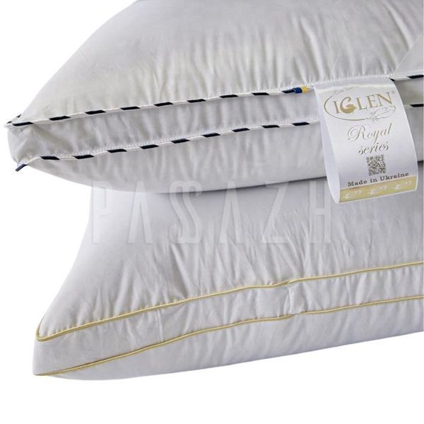 Набор: одеяло и две подушки Iglen Royal Series Climate-comfort с серым пухом (20022010GRS + 2х 50701GRS) IGL-10GRS +1GRS фото
