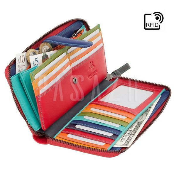 Гаманець жіночий Visconti SP33 Iris RFID Red Multi (SP33 RED M) SP33 RED M фото