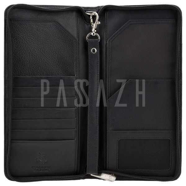 Портмоне дорожнє Visconti 1157 Black (1157 BLK) 1157 BLK фото