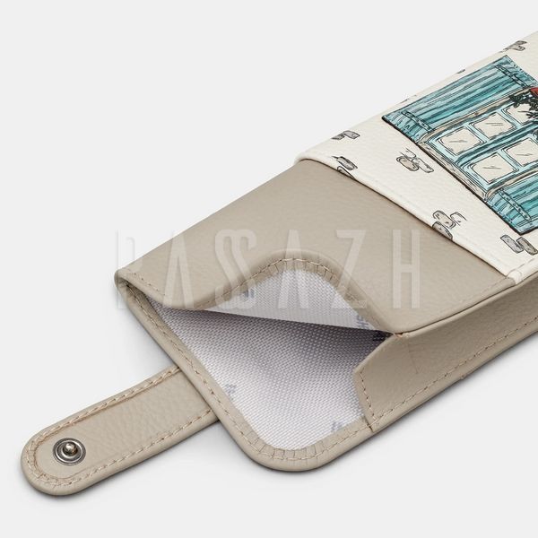 Кожаный чехол для очков Yoshi Y4309 Country Cottage Warm Grey (Y4309 CATS 46) Y4309 CATS 46 фото