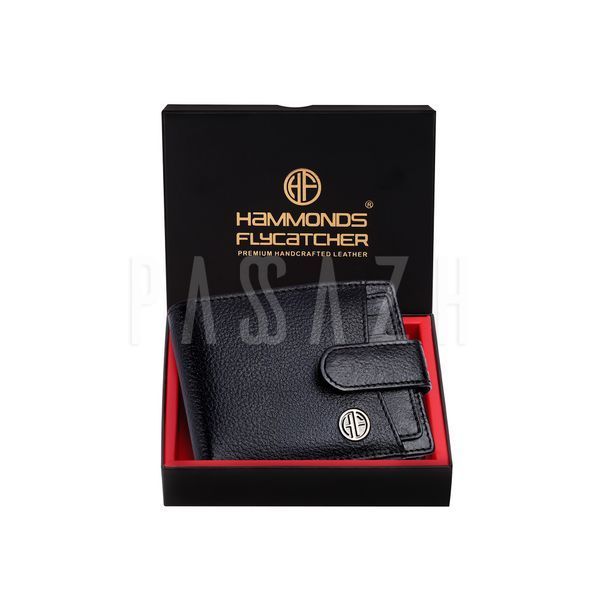 Чоловічий шкіряний гаманець Hammonds Flycatcher HF502 Black Чорний (HF502 BLK) HF502 BLK фото