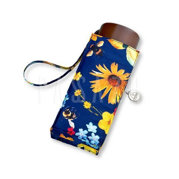 Жіноча міні парасолька Fulton L501 Tiny-2 Bumble Bee Floral Квіти та джмелі (L501-042021) L501-042021 фото