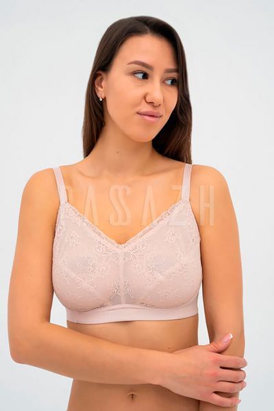 Бюстгальтер с мягкой чашкой без каркасов Effetto Lingerie ELLEN 001 08 03 75G серебряный пионовый 158266 фото