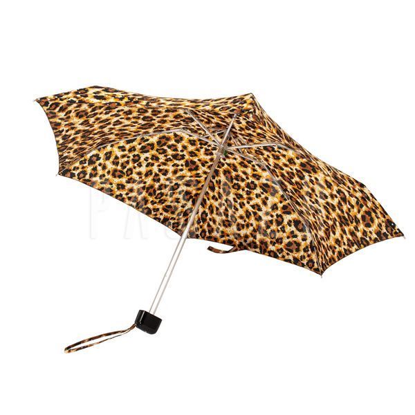 Міні парасолька жіноча Fulton L501 Tiny-2 Bling Leopard Леопард із блискітками (L501-037621) L501-037621 фото