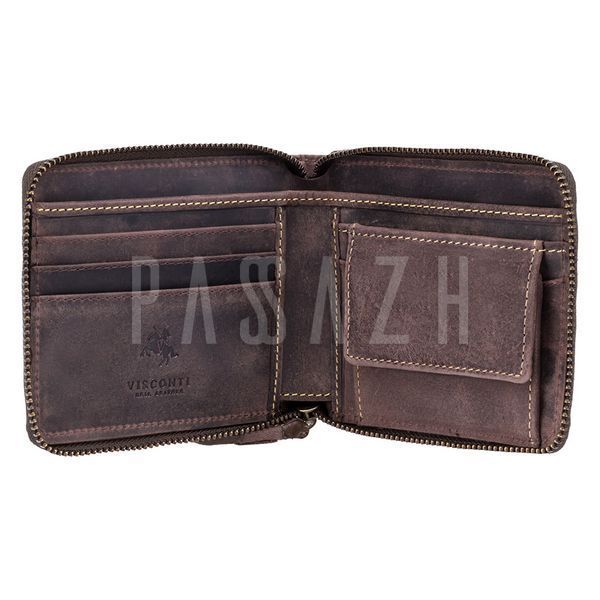 Кошелек мужской Visconti 702 Bullet Oil Brown (702 OIL BRN) 702 OIL BRN фото