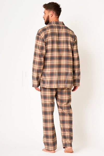 Піжама чоловіча Key MNS 402 B24 3-4XL 3XL бежево-коричнева 160320 фото