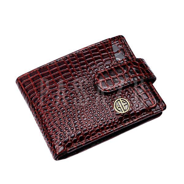 Чоловічий шкіряний гаманець Hammonds Flycatcher HF502 Croc Brown Коричневий (HF502_CROC-PLN_BRN) HF502_CROC-PLN_BRN фото