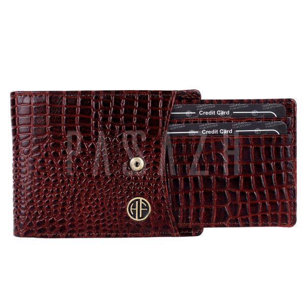 Чоловічий шкіряний гаманець Hammonds Flycatcher HF502 Croc Brown Коричневий (HF502_CROC-PLN_BRN) HF502_CROC-PLN_BRN фото
