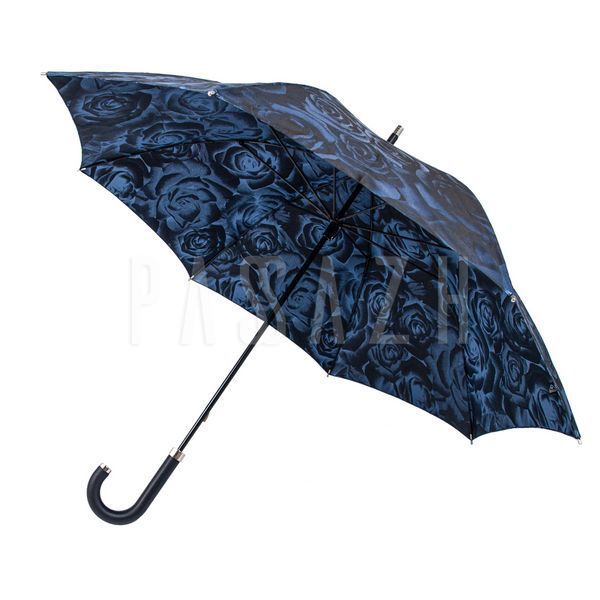 Зонт женский Fulton Diamond L850-040140 Princess - Navy Rose Синие розы (L850-040140) L850-040140 фото