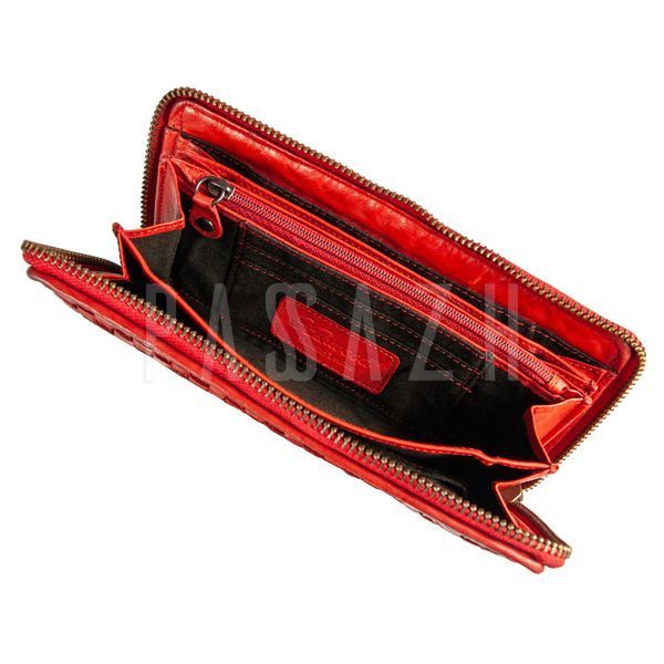 Винтажный кошелек женский Ashwood D81 Red Красный (D81 RED) D81 RED фото