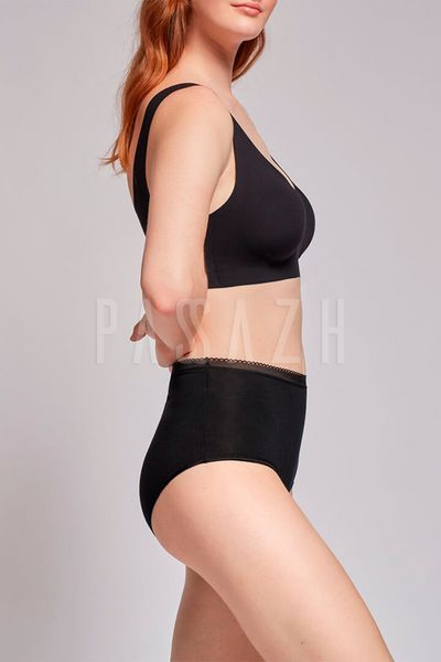 Трусы-миди женские Gisela 209P1 XXL чёрные 156497 фото