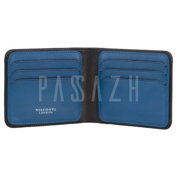 Кошелек мужской Visconti VSL35 Trim c RFID Black-Cobalt (VSL35 BK/CB) VSL35 BK/CB фото