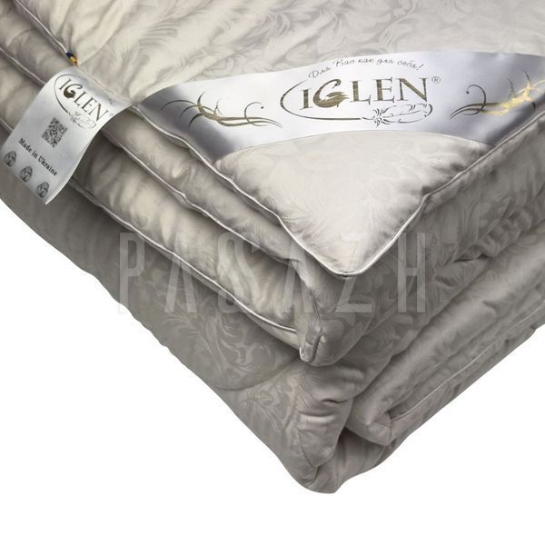 Ковдра з овечої вовни Iglen 51 140x205 см в жакардовому дамаску демісезонна (14020551) IGL-51 фото