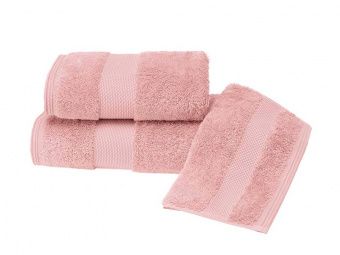 Набор полотенец Soft Cotton Deluxe 30х50 + 50х100 + 75х150 розовый
