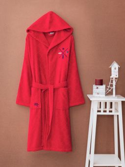 Махровый халат Marie Claire Marine red