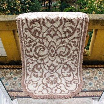 Банный коврик Graccioza Damask beige 60х100