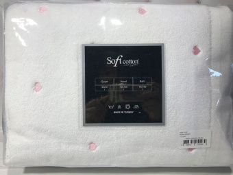 Набор полотенец Soft Cotton Love 30х50 + 50х100 + 75х150 розовый