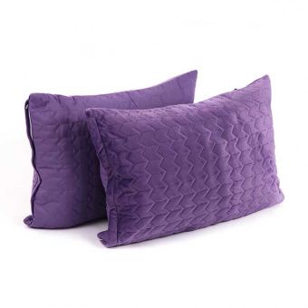 Чехол на подушку стеганый микрофайбер+велюр Руно 382.55_Violet 50х70 фиолетовый (2000009623246)