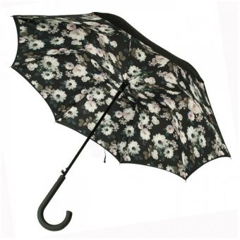 Зонт женский Fulton Bloomsbury-2 L754 Mono Bouquet Черно-белый букет (L754-033531)