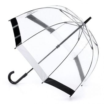 Зонт женский Fulton Birdcage-1 L041 Black White Черно-белый (L041-015865)