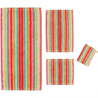 Махровое полотенце Cawoe Life Style Streifen 7008-25 multicolor