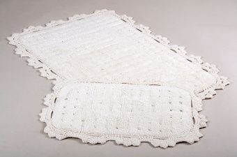 Набор ковриков для ванной комнаты Irya Mina ekru 60х90+40х60