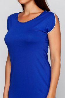 Ночная рубашка Lanett 020-29 голубой-синий