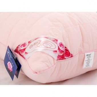 Подушка с волокном розы Руно Rose Pink 50х70 розовая (4820041925553)