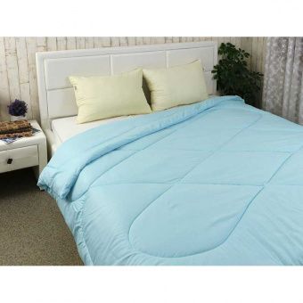 Одеяло и подушка силикон Руно 925.52СЛБ_Голубо-Молочный 200х220/50х70 голубой+молочный (2000009622768)