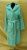 Халат махровый женский длинный c капюшоном Zeron Welsoft L ментоловый (18405)
