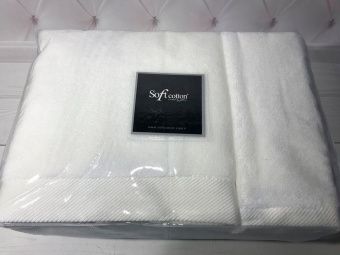 Набор полотенец Soft Cotton Micro cotton 30х50 + 50х100 + 75х150 белый