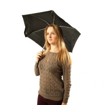 Зонт женский Fulton Tiny-1 L500 Black Черный (L500-008904)