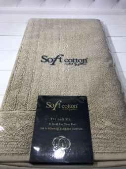 Полотенце для ног Soft Cotton Loft 50х90 бежевое
