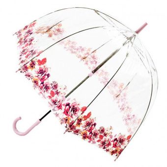 Зонт женский Fulton Birdcage-2 L042 Crimson Floret Багровый Цветочек (L042-033616)