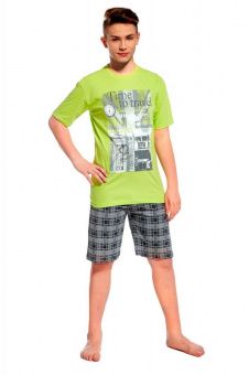 Пижама Cornette Fun&Young Boys 551 зелено-темно-серый